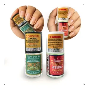 Kit Crescimento E Fortalecimento Unhas Top Beauty Concreto