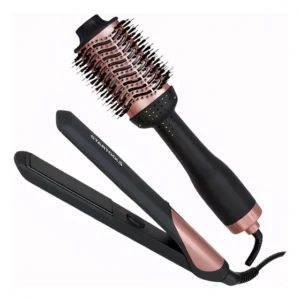 Kit Beleza Mulher Chapinha + Escova Secadora Cabelos Salão 127/220v