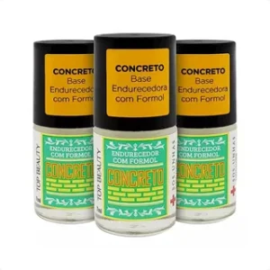 Kit 3 Base Concreto Formol Endurecedor Top Beauty Sos 7ml Incolor