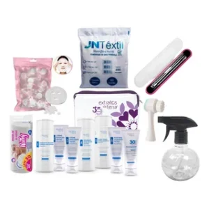 Kit Limpeza De Pele Mini Extratos Da Terra + Descartáveis