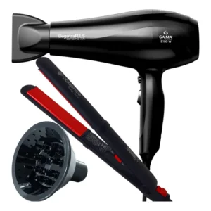 Secador De Cabelo Gama Profissional 2100w + Prancha Cerâmica