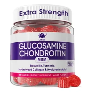 Suplemento Gomas De Glucosamina E Condroitina Lilicare 60 Ct